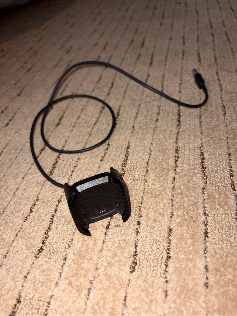 Fitbit Versa 2 Black Fitness Tracker Charging Cradle with Cable